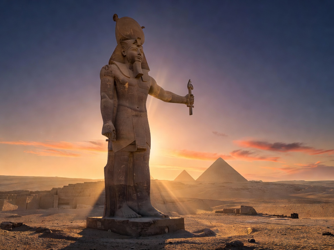 Egyptian Sun God Ra Monument