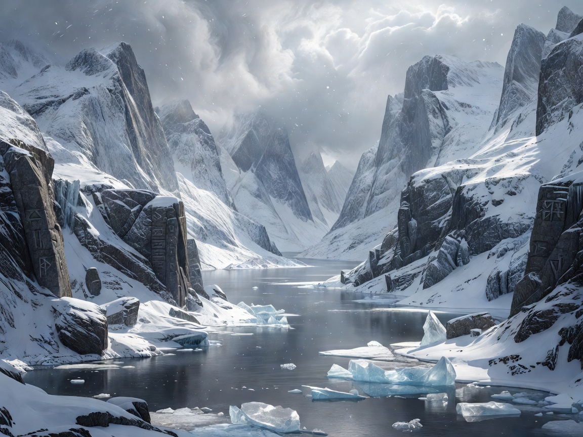Snowy Fjords of Asgard Mythos